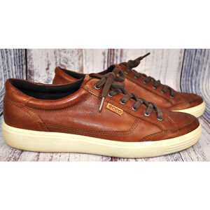 Ecco SOFT 7 Leather Sneakers Casual Shoes Men's Size EU 44 US 10 UK 44 MSRP 160